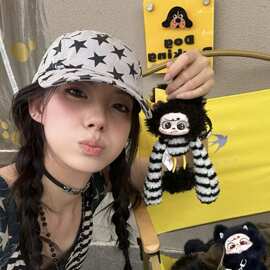 美式辣妹星星街头五片鸭舌帽新款百搭遮阳防晒工装风个性棒球帽