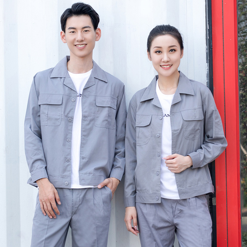 Trajes de trabajo de manga larga de verano para hombres trajes de verano delgados transpirables taller de fábrica de trabajo azul personalizado