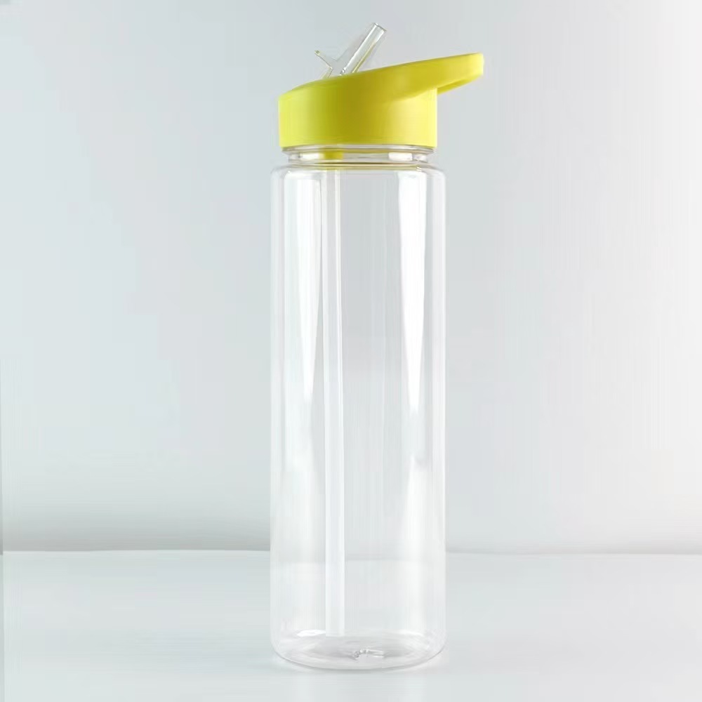 Ventas transfronterizas calientes nuevos materiales de protección ambiental coreanos hervidores deportivos al aire libre tazas de agua de plástico tazas de paja de plástico al por mayor