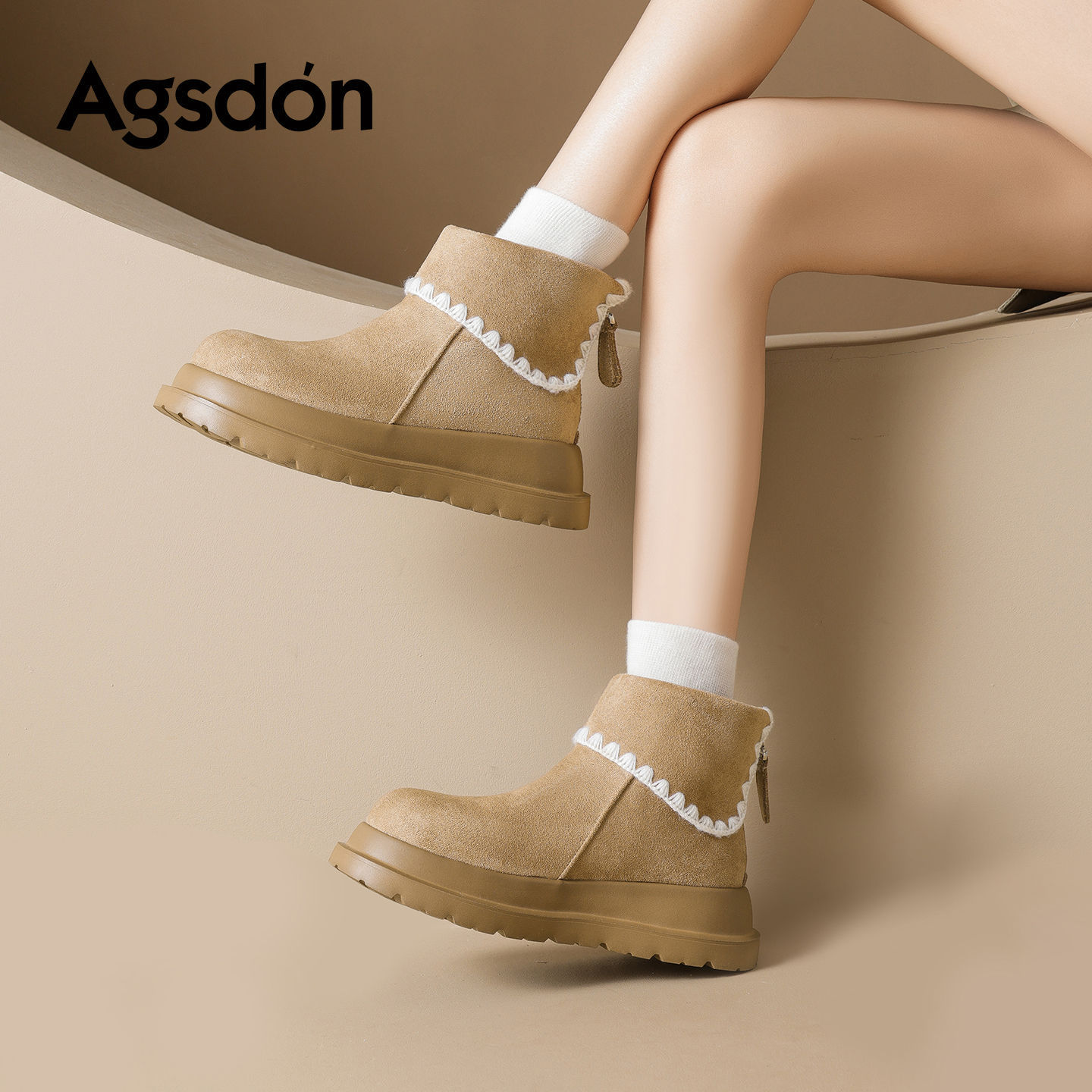 Botas de nieve de fondo grueso para mujeres 2025 nuevo otoño invierno residuos de viento retro botas de algodón de camisa de Martin