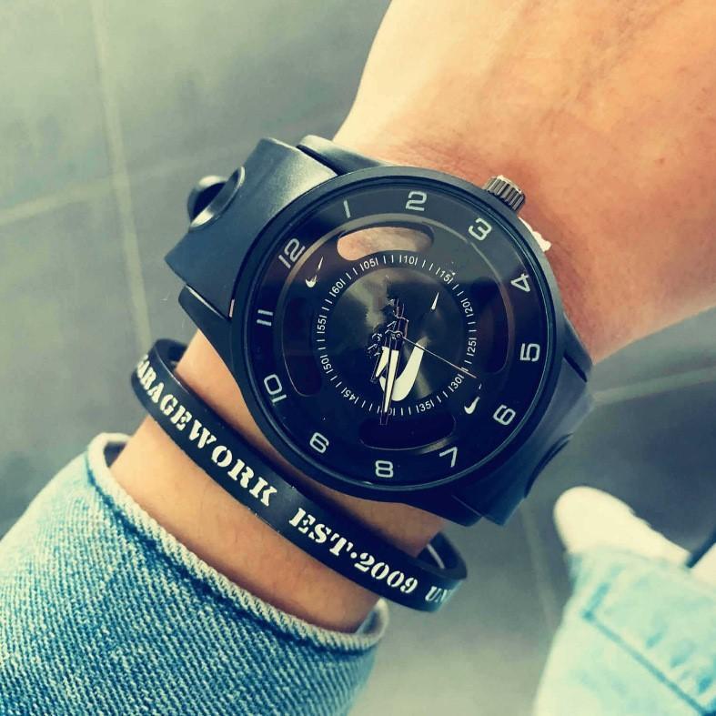 N foreign trade fashion silicone Sports Bowl Watch K hollow transparent bottom large dial men's and women's watch quartz watch batch