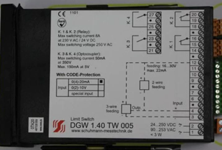 Форточе оригинальный импорт бренда Schuhmann реле DGW1.40TW005