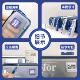 Klein Blue Pencil Case Transparent Large Capacity Dirty-resistant Stationery Bag Ins High-value Stationery Box Simple Style for Primary School Students