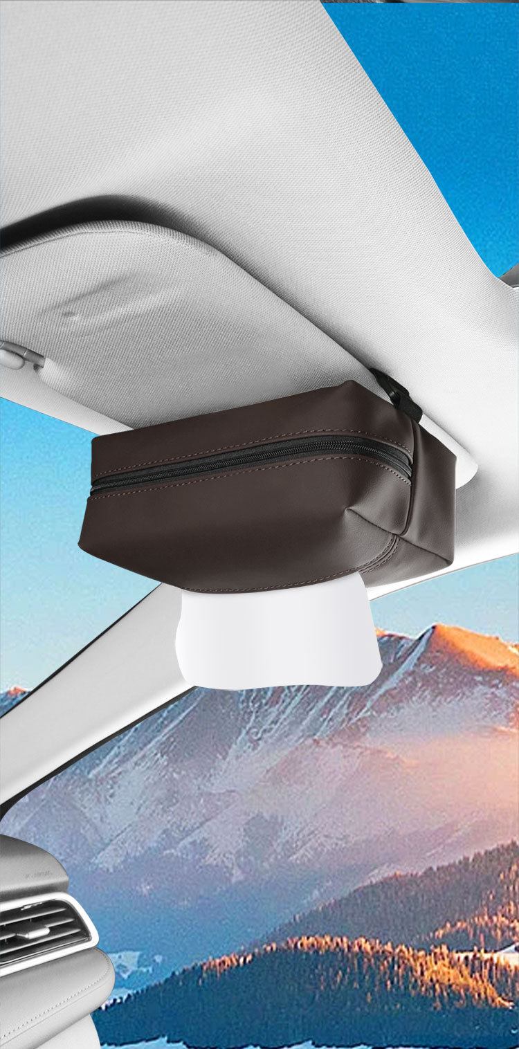 Car Tissue Box Special Armrest Box Bundled Seat Back Hanging Tissue Box Car Interior Car Tissue Cover