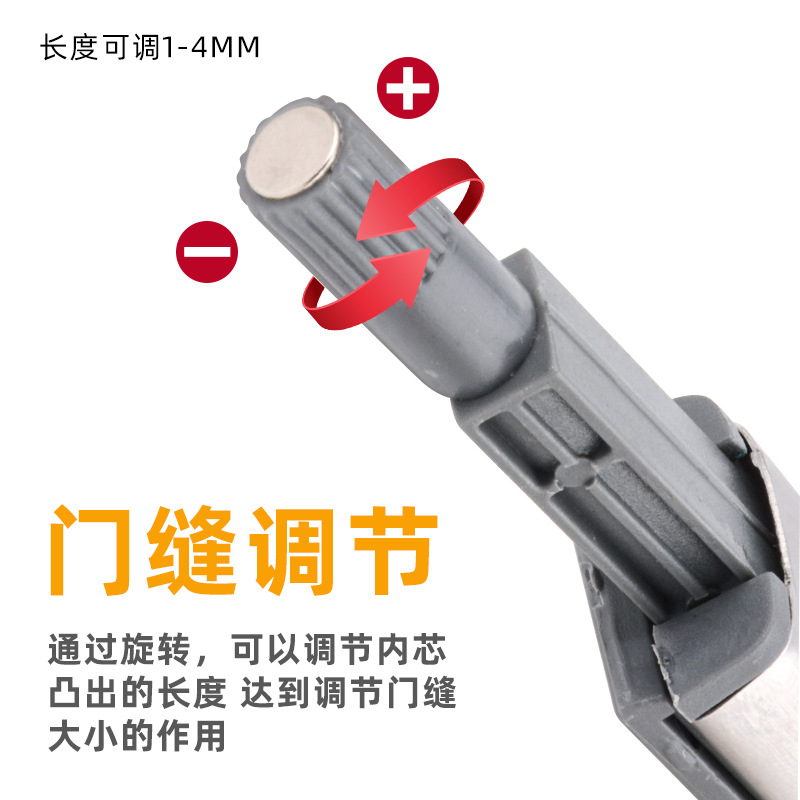 Dispositivo de rebote de puerta de gabinete mueble armario de acero inoxidable Dispositivo de rebote cajón de gabinete Dispositivo de rebote de empuje sin asa