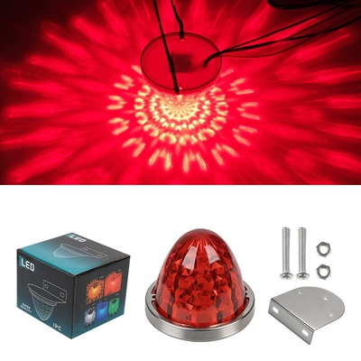 Gündüz işıqları Glass-Type Plastic Truck Side Light - 10-30v-always-on-red-single-pack-1-bracket