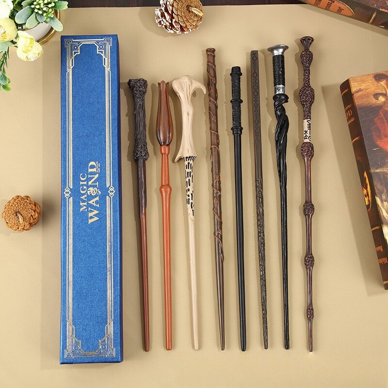 Metal Core Magic Wand Hermione's Wand Cosplay Props Halloween and Christmas Props Harry Potter Magic Wand