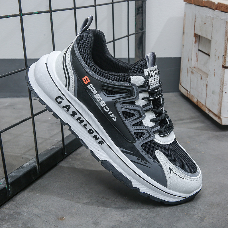 2024. aasta kevad/suvi uued hingavad topeltvõrgust spordijalatsid, paksu tallaga, kõrgust suurendavad meeste moe vabaajajalatsid_voghion.com