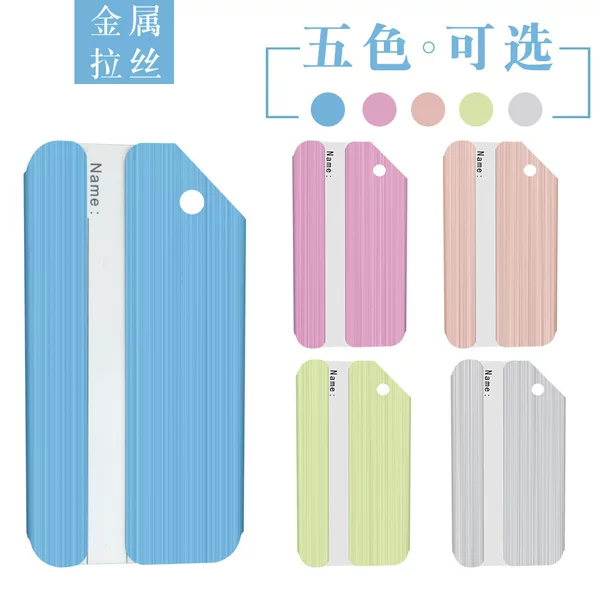 Cross-Border Hot-Selling Aluminum Alloy Luggage Tags Metal Luggage Tags Luggage Tags Luggage Boarding Passes Airplane Luggage Tags