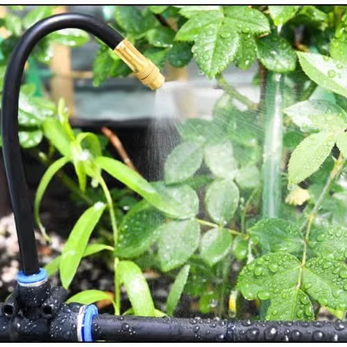 Universal boquilla de riego ángulo ajustable Atomización Boquilla de pulverización automática bosque Jardín de cría de refrigeración eliminación de polvo por aspersión