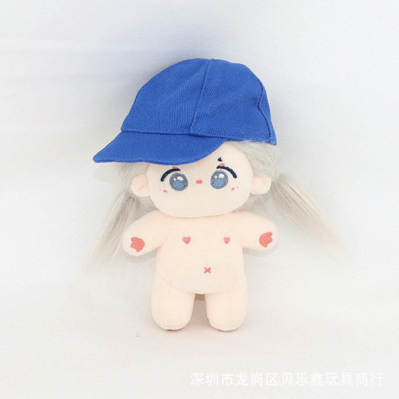 10cmの子供服12cmの海星体の正常な太った体は多色の野球帽のスターの綿の人形の服の装飾を適用します。|undefined