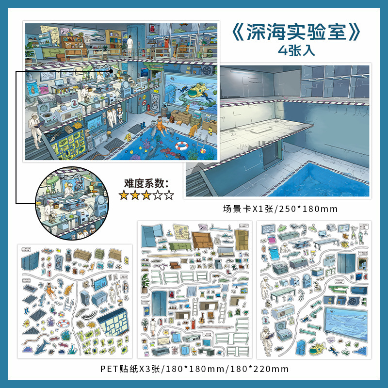 Infeel.Me está abierto hoy en la sexta bala de paisaje pegatinas decorativas en miniatura pegatinas Yiwu Moyan suministros culturales