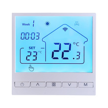 WiFi水暖智能液晶触摸屏温控器手机控制壁挂炉电动阀水地暖温控器