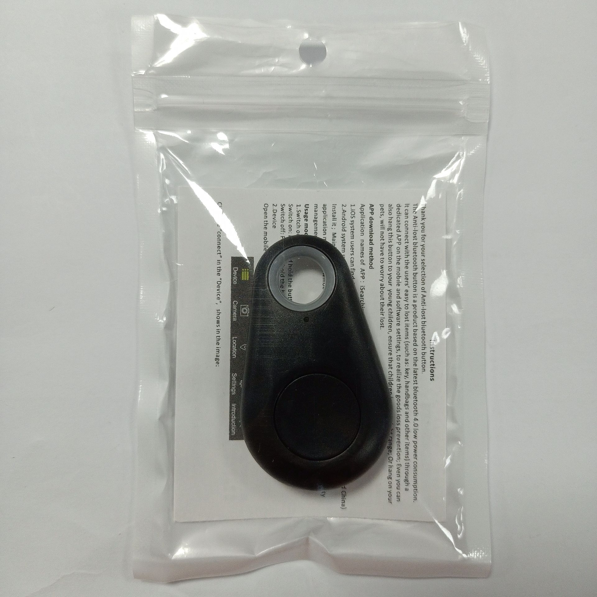 En stock gota de agua Bluetooth dispositivo anti-perdido inteligente de dos vías de búsqueda mascota teléfono móvil clave billetera alarma anti-perdido dispositivo al por mayor