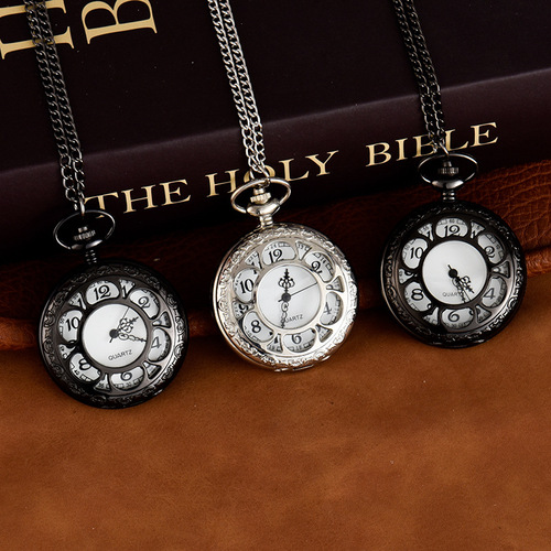 Engraved Petal Cufflinks, Various Styles of Cufflinks, Large Alloy Quartz Cufflinks with Lid, Dropshipping