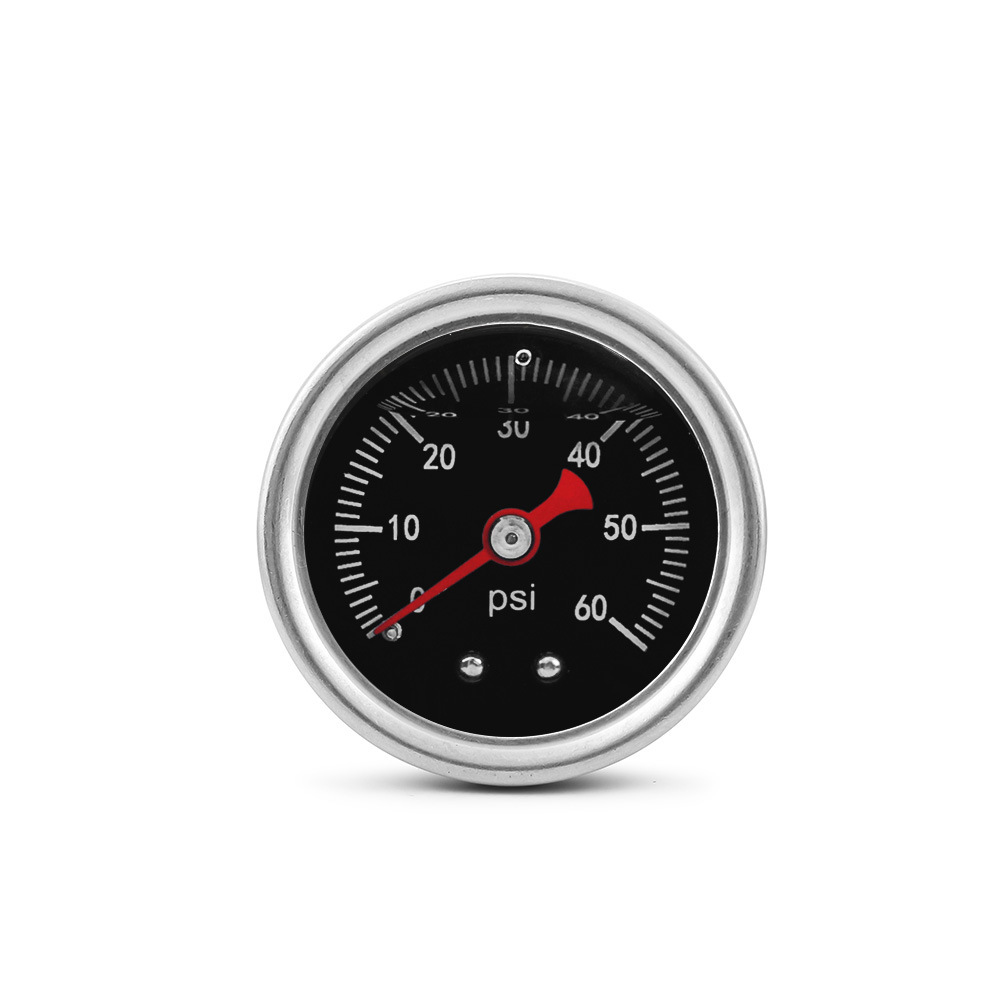 Car 12V Universal Modification Parts Fuel Pressure Gauge 1/8Npt Connector Regulator Pointer Type Hydraulic Pressure Gauge