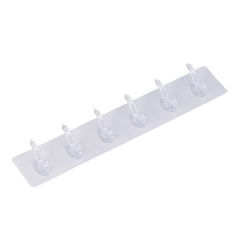 Gancho sin perforaciones adhesivo fuerte colgante de pared gancho de ropa pared del baño percha de ropa inodoro puerta del baño gancho pegajoso trasero