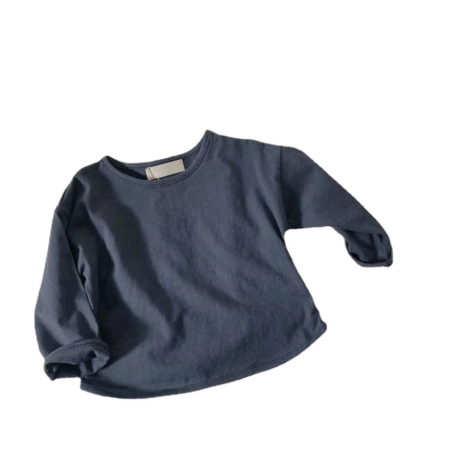 Детская хлопковая футболка для мальчиков корейского Oversize, мягкий хлопок, размеры 80–130 см