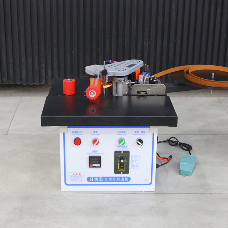 Portable Mini Edge Banding Machine Woodworking Machinery Edge Banding Machine Household Small Special-Shaped Woodworking Edge Banding Machine