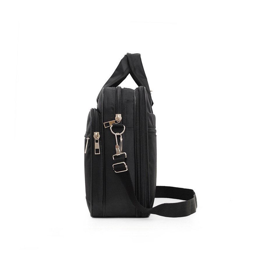 New nylon shoulder crossbody casual canvas men's bag large capacity business briefcase_voghion.com