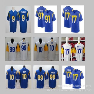 Nfl Jersey Wholesale Rams Blue 17 # 99 #   Nfl Football Jersey Foreign Trade Supply Dropshipping