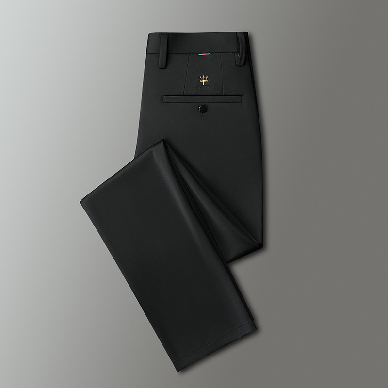 Summer Thin Yago Silk Casual Pants, Wrinkle-Resistant, Stretchy, Loose Straight-Leg Trousers for Middle-Aged Men Summer Thin Yago Silk Casual Pants, Wrinkle-Resistant, Stretchy, Loose Straight-Leg Trousers for Middle-Aged Men
