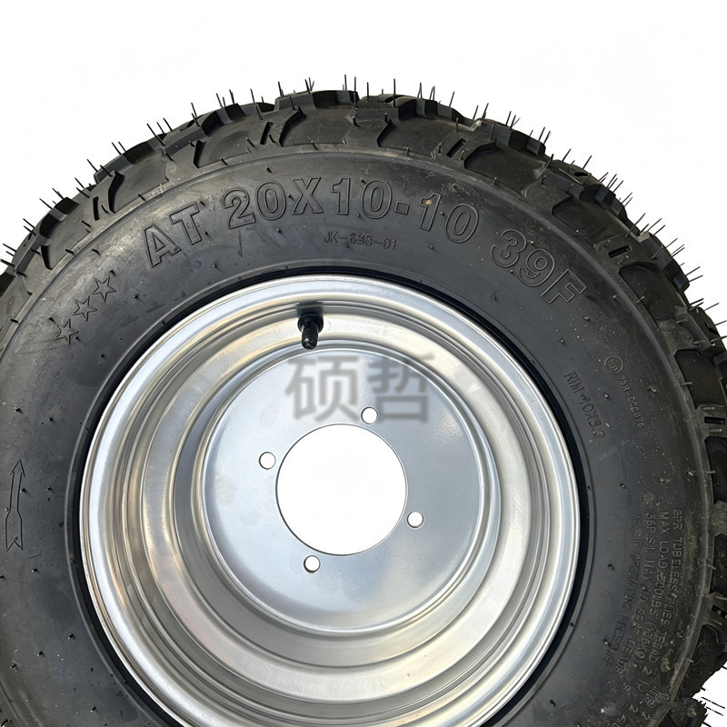 Atv20X 10-10inch Four-Wheel Beach Vehicle Modified with Big Bull Accessories, Thickened Vacuum Off-Road Tires, Aluminum Wheel Hubs