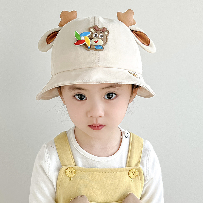 Sombreros para bebés nuevos sombreros de pescadores de dibujos animados para niños y niñas lindos super bonitos sombreros para bebés primavera y otoño sombreros delgados sombreros