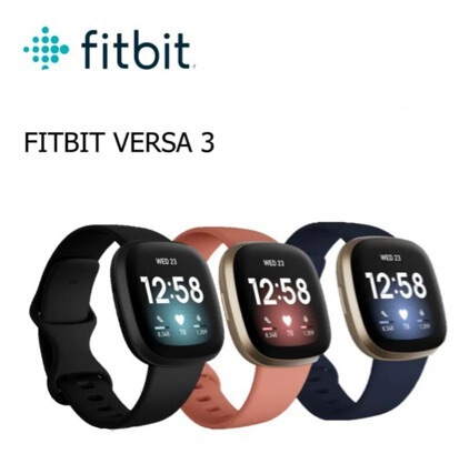Fitbit Versa 3 Smart Sports Watch Heart Rate Blood Oxygen Health Monitoring Call Sleep Gps