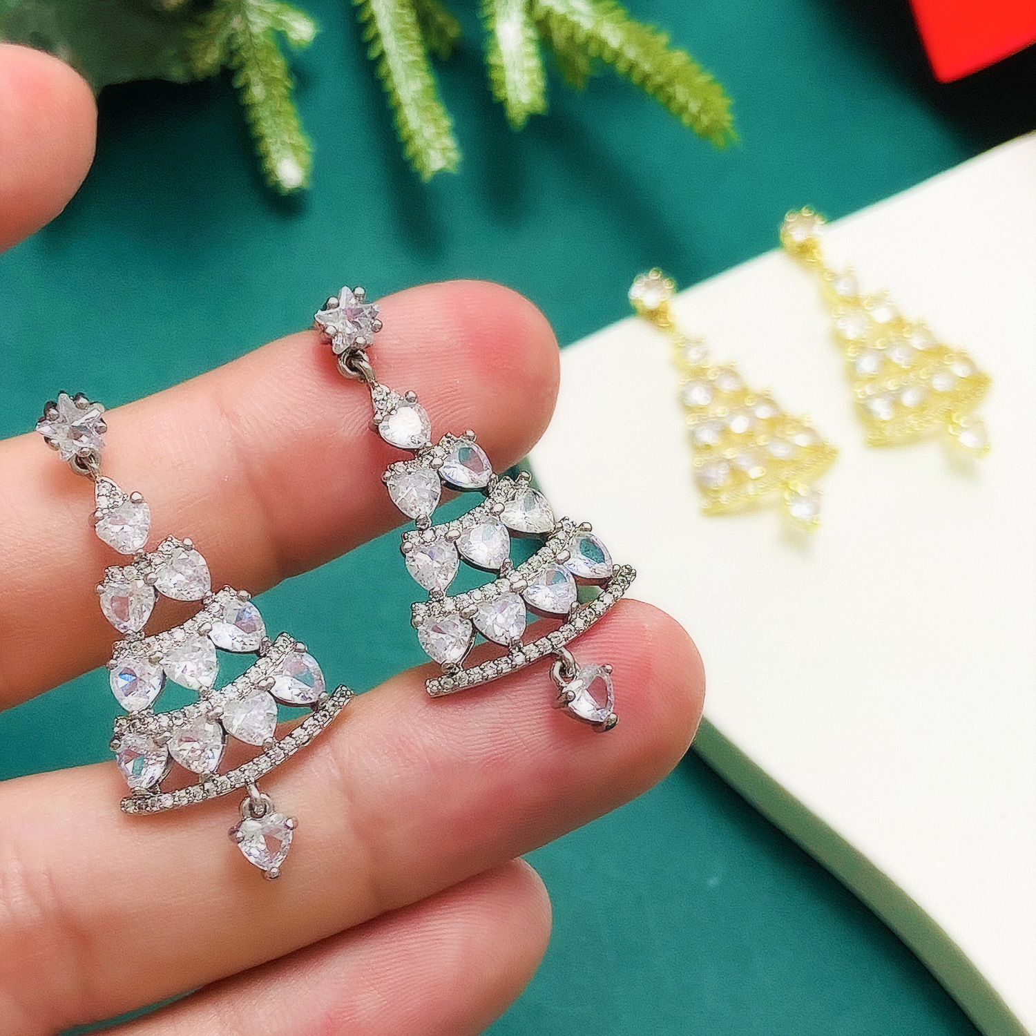 Christmas Tree Earrings - Various Colors