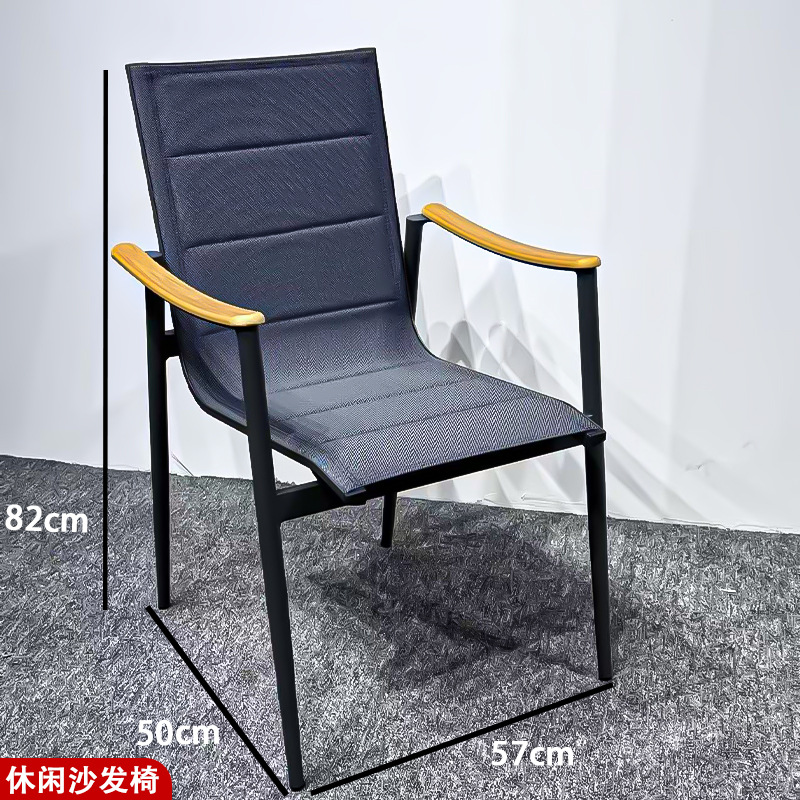 silla de caña de aluminio jardín terraza al aire libre silla de caña mesa al aire libre combinación de muebles al aire libre al por mayor interior