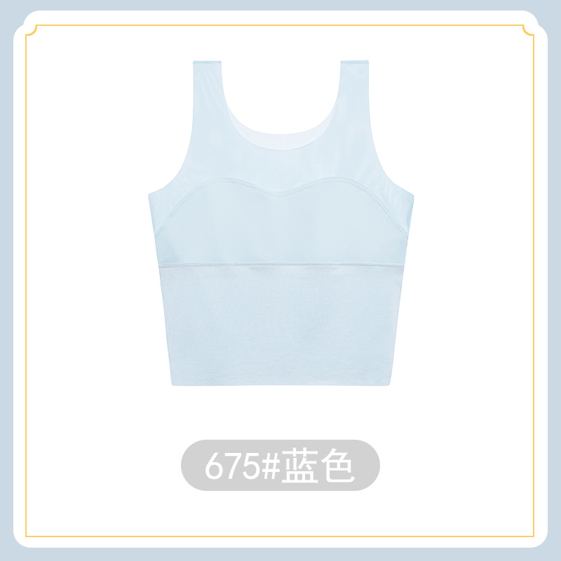 Ropa interior infantil para la etapa de desarrollo, estudiantes de primaria y secundaria, etapa uno, de 6 a 12 años, ropa interior modal para niñas, chaleco pequeño.