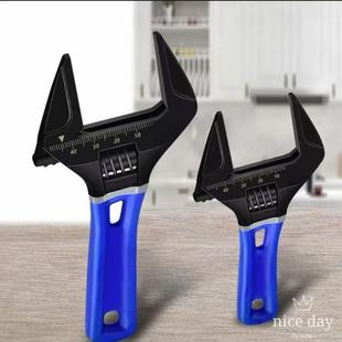 Ultra-thin Wrench Large Open End Adjustable Wrench Sharp Nipple Short Handle Spanner Multifunctional Bathroom Wrench Open End Wrench Thin