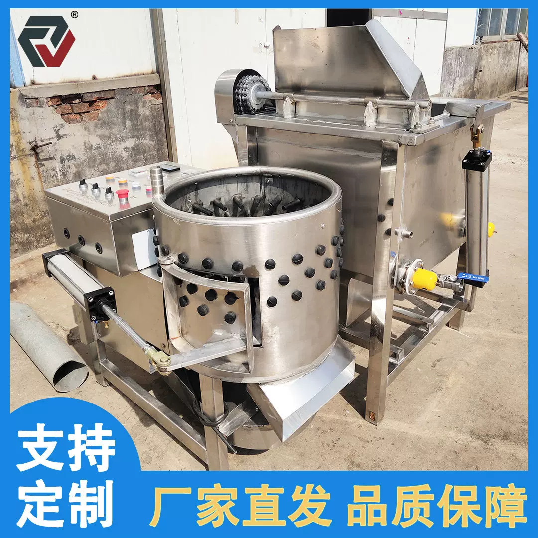 辊式脱烫一体机家禽烫毛脱毛机全自动连续式屠宰设备鸡鸭鹅打毛机