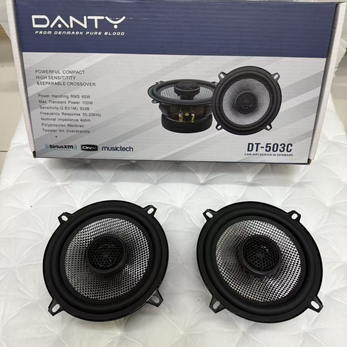 Qìchē Danish 5 inch Car Audio Speaker Coaxial Tweeter Subwoofer (Car horn/tweeter)