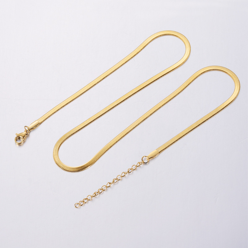 Fashion Solid Color Stainless Steel Plating Necklace 1 Piece