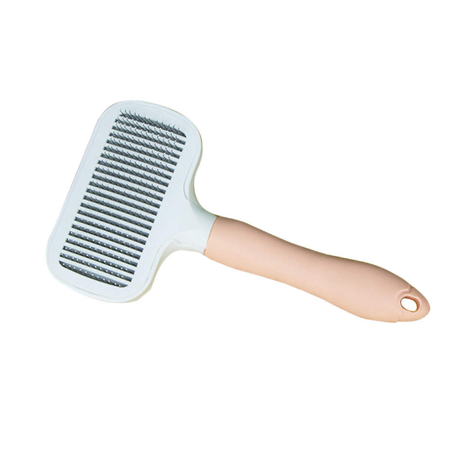 버튼이없는 핑크 빗