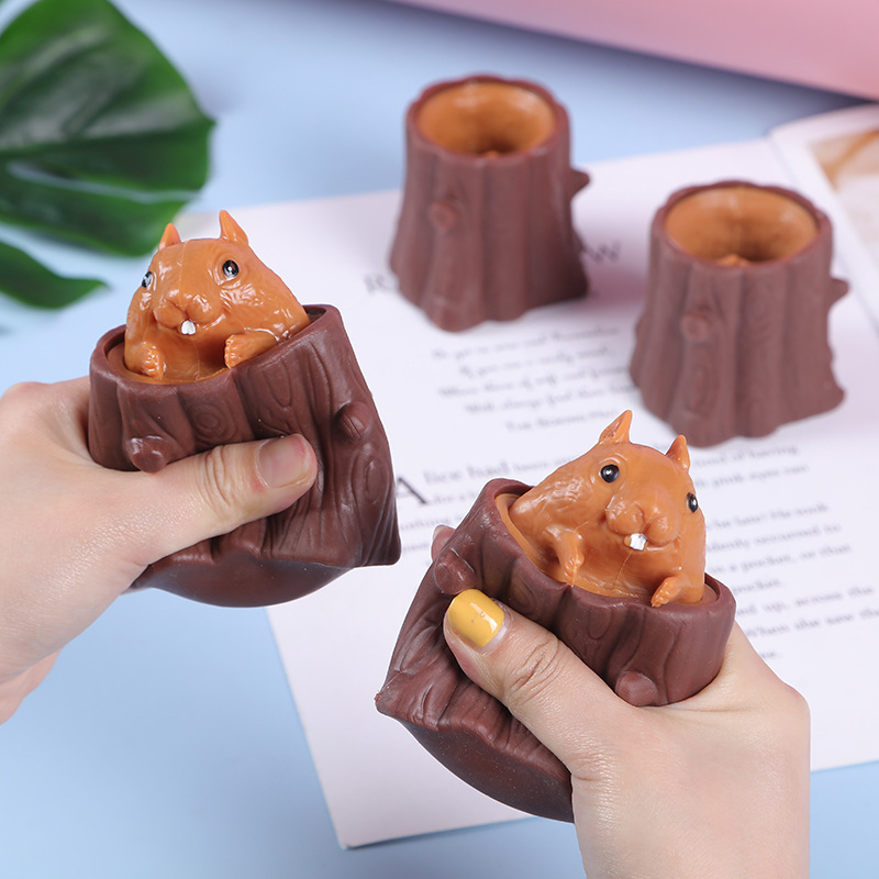 Creativa red red de descompresión pellizco pellizco música dibujos animados bola de ventilación simulación mano pellizco juguete descompresión juguetes al por mayor