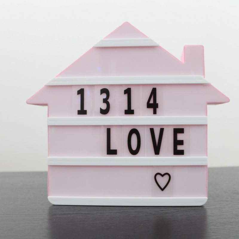 DIY 편지 램프 창조적 인 생일 레이아웃 낭만적 인 결혼식 방 장식 고백 LED 영어 사랑 집 라이트 박스