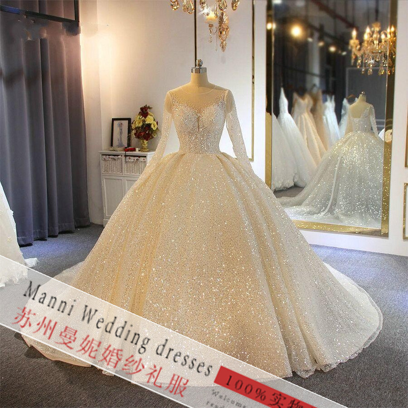 2023 new Amazon foreign trade wedding dress African cross-border Bride wedding long sleeve wedding dress factory wholesale 2023 new Amazon foreign trade wedding dress African cross-border Bride wedding long sleeve wedding dress factory wholesale