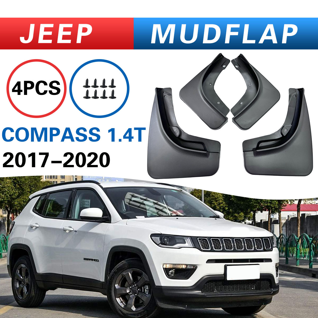Aplicable a Jeep Guía Compass 1.3T / 1.4T / 2.0L Fender 2017 - 2020 comercio exterior transfronterizo