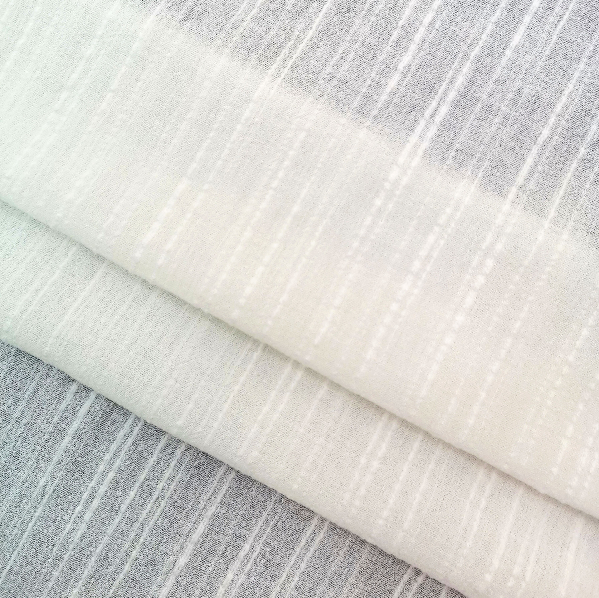 全棉经向竹节绉布提花面料提花绉布女装童装衬衫裙子汉服 SS18107