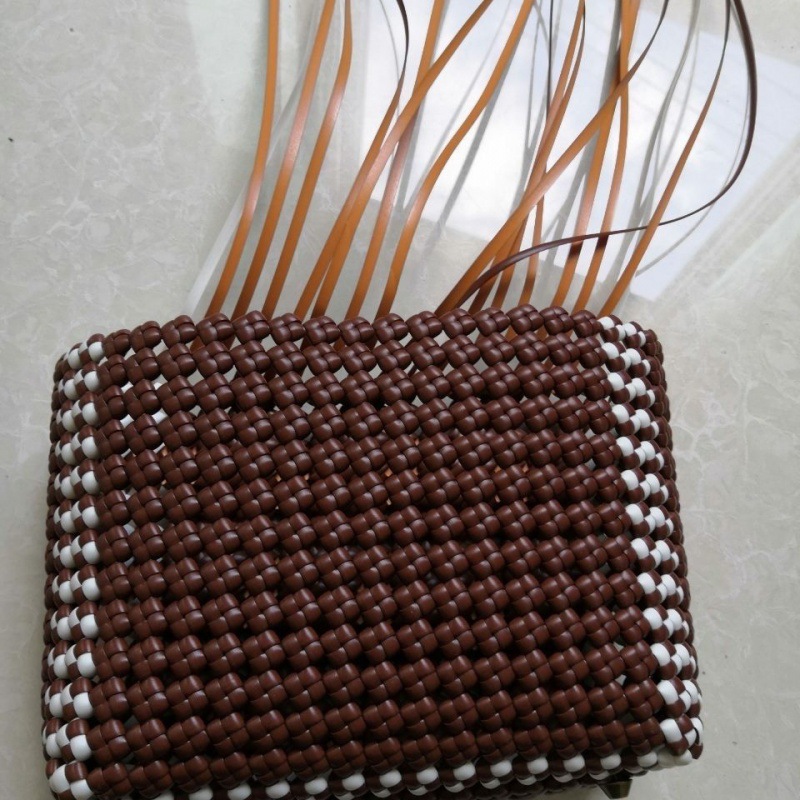 Rattan weave Material 5 millimeter pe Rattan Bag Plastic One piece wholesale Independent Manufactor wholesale