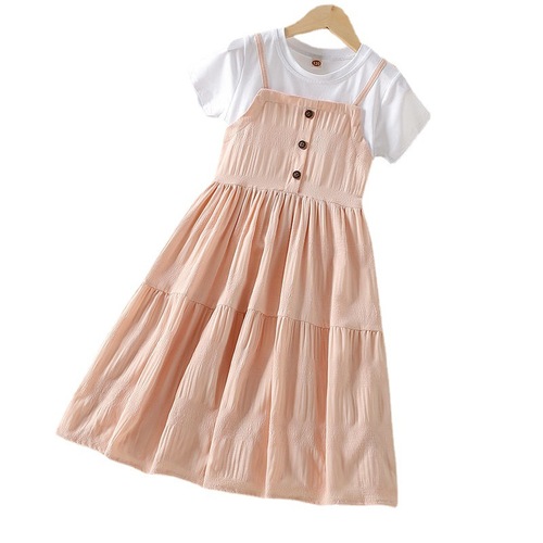 Little Girl Summer Dress 2024 New Style Trendy Girls' Summer Skirts Children Summer Dresses Princess Dresses for Girls