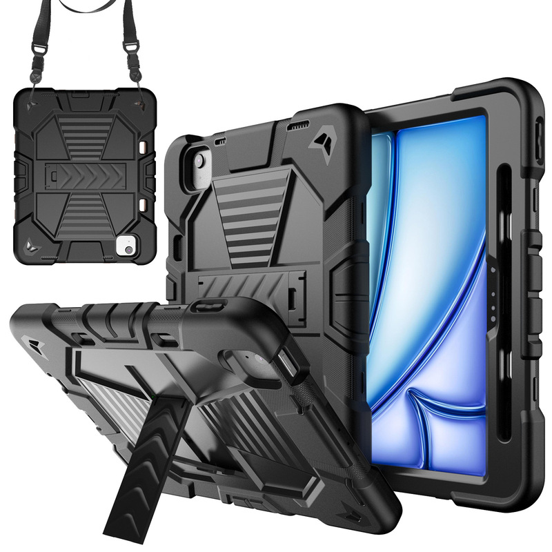 Suitable for ipad10 generation 2022 10.9 inch anti-fall flat bracket three-in-one silicone protective cover with pen slot