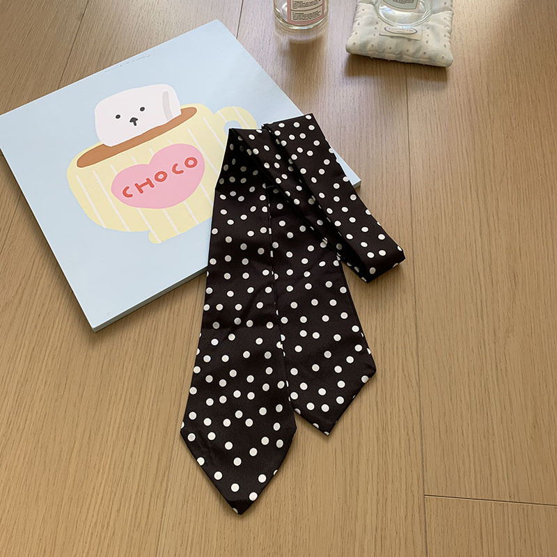 Bufandas de seda para mujeres con camisas de cuello de corbata de nuevo leopardo bufandas de seda largas cinta de cabello