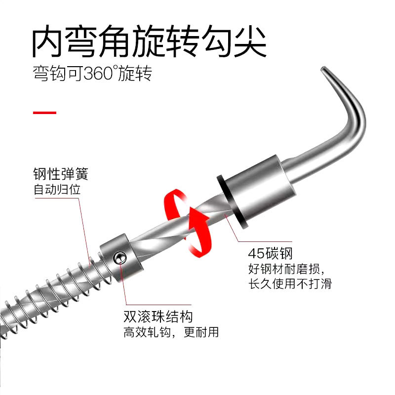 Gancho para varillas corrugadas genuino, gancho de garra semiautomático para trabajadores de la construcción, herramienta especial para atar alambre, gancho giratorio para alambre.