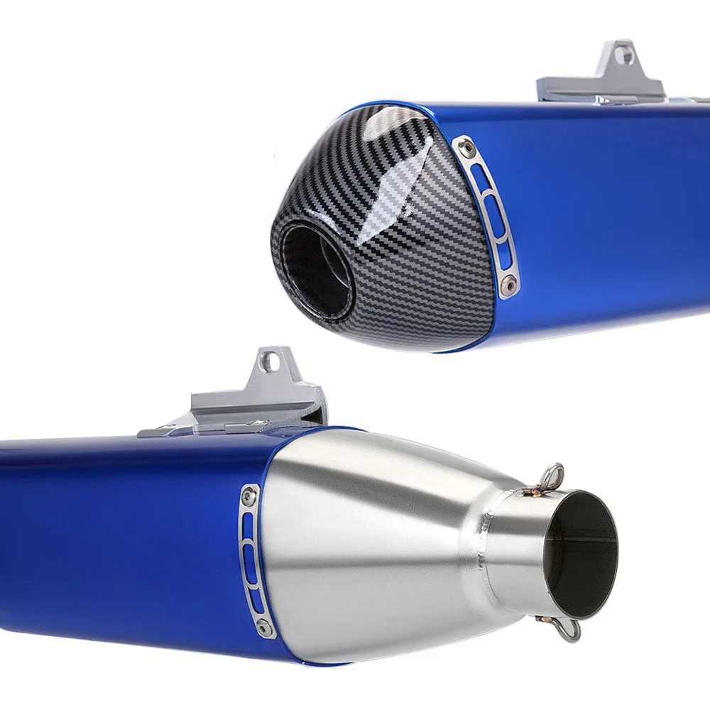 Off-Road Motorcycle Modified Tailpipe Exhaust Pipe Stainless Steel Pipe Aluminum Bracket Exc Crf150 Exc Wr450
