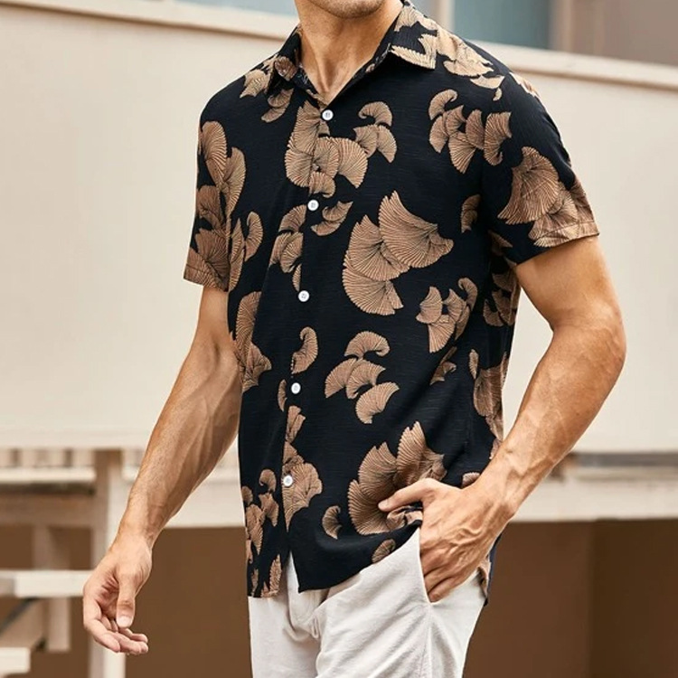 Men's Ditsy Floral Printing Blouse Men's Clothing display picture 1