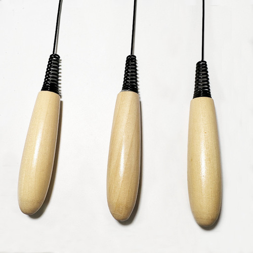 CFA competition grade wooden handle spring Internet celebrity cat funny stick feather bell removable replacement head durable and scratch-resistant cat toy